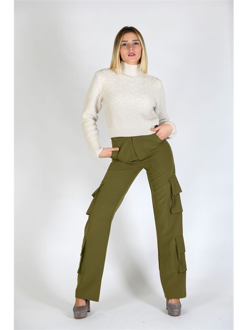 pantalone tecnico jogger Giulia N Couture | GI23149VERDE